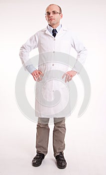 Man in lab coat