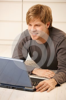 Man with laptop