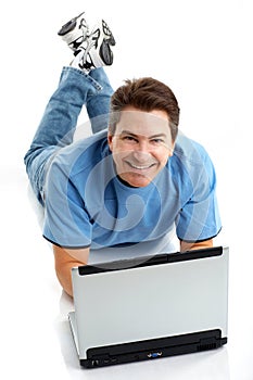 Man with laptop