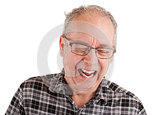 Man Laughing about Something