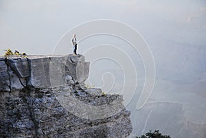 Man on a ledge