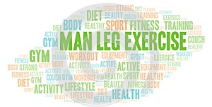 Man Leg Exercise word cloud