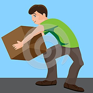 Man Lifting Box