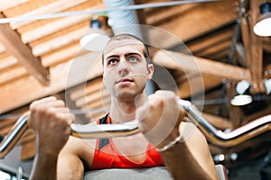 Man lifting a yoke