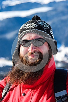 Man with long beard