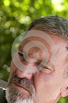 Man Looking Away at an Angle photo