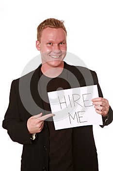 Man looking for employment