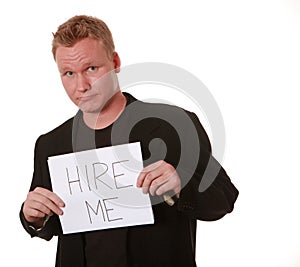 Man looking for employment