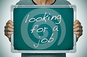 Man looking for a job