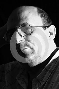 Man Lost in Reflection