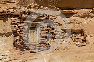 Man-made caves at Abuna Yemata Guh rock-hewn church, Tigray region, Ethiop