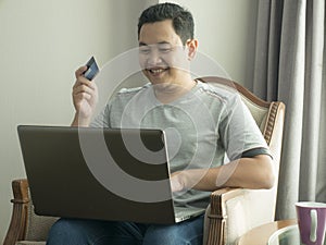 Man Making Online Purchase