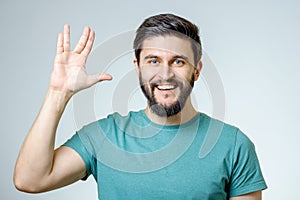 Man making Vulcan salute