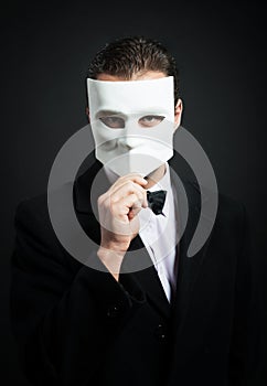 Man with a mask