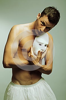 Man with mask