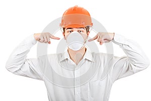 Man in the Mask and Hard Hat