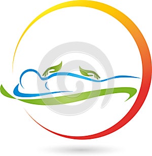 Man, massage, practitioner, hands