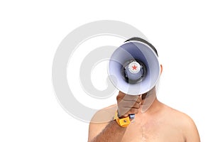 Man megaphone