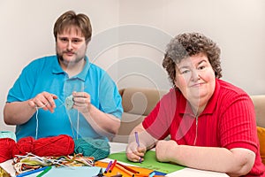 Man and mentally disabled woman are tinker