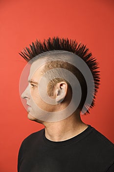 Man with mohawk. photo