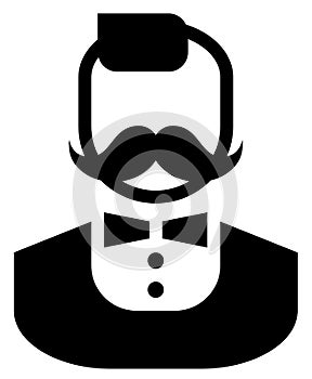 Man with moustache icon