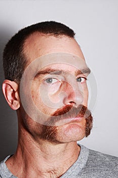 Man with mustache portrait
