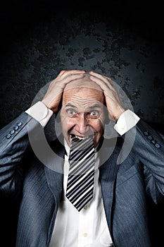 Man with Necktie in his mouth