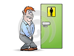 Man need a pee
