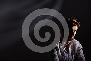 Man after nervous breakdown