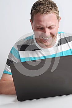 Man with notebook 2 photo