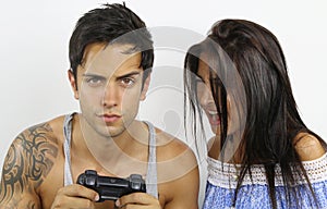 Man obsessed with video games