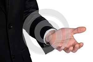 Man offer hand