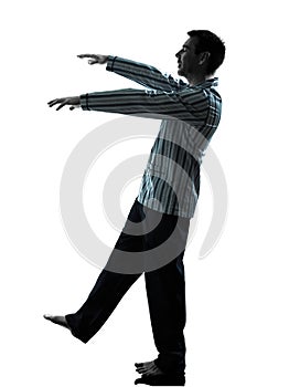 Man pajamas sleepwalker sleepwalking photo