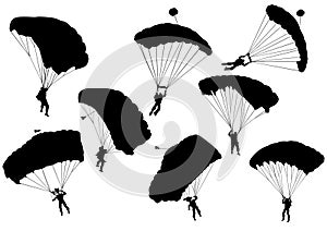 Man on parachute photo