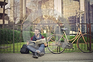 Man in a park