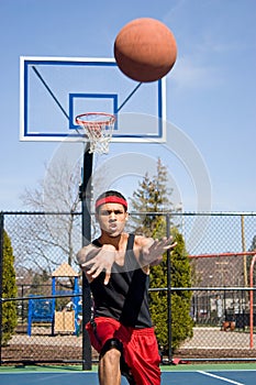 Man Passing the Basketball