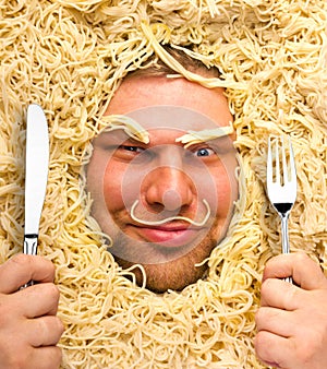 Man in pasta