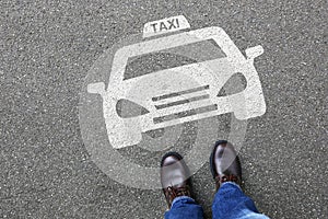 Man people taxi cab icon sign logo car vehicle street road traff