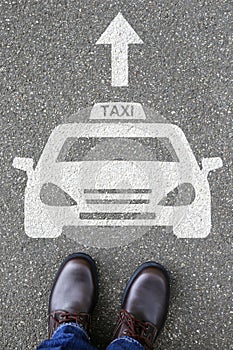 Man people taxi cab icon sign logo car vehicle street road traff