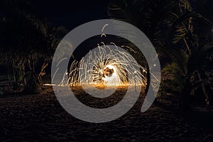 Fire show at the beach