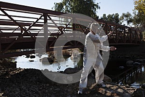 Man Performing Tai Chi