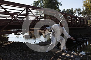 Man Performing Tai Chi