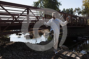 Man Performing Tai Chi