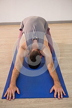 Man performing yoga