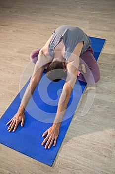 Man performing yoga