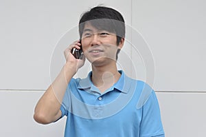 Man on phone