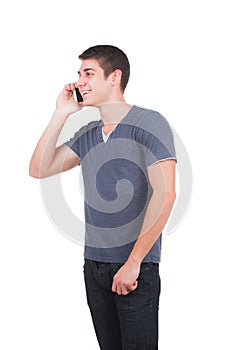 Man at the phone