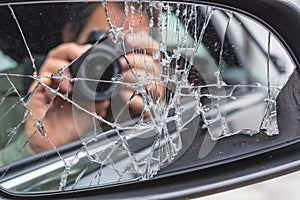 Man photographed from the car