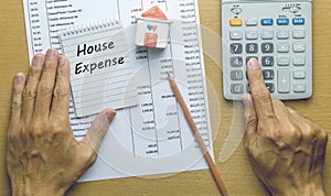 Man Planning monthly House expense