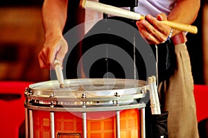 Man Play music play Drum snare drum